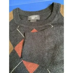 Dockers Knit Argyle Sweater Size XXL #retro... - Depop